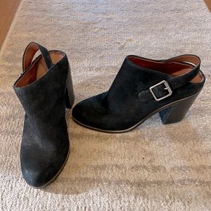 High heeled mules